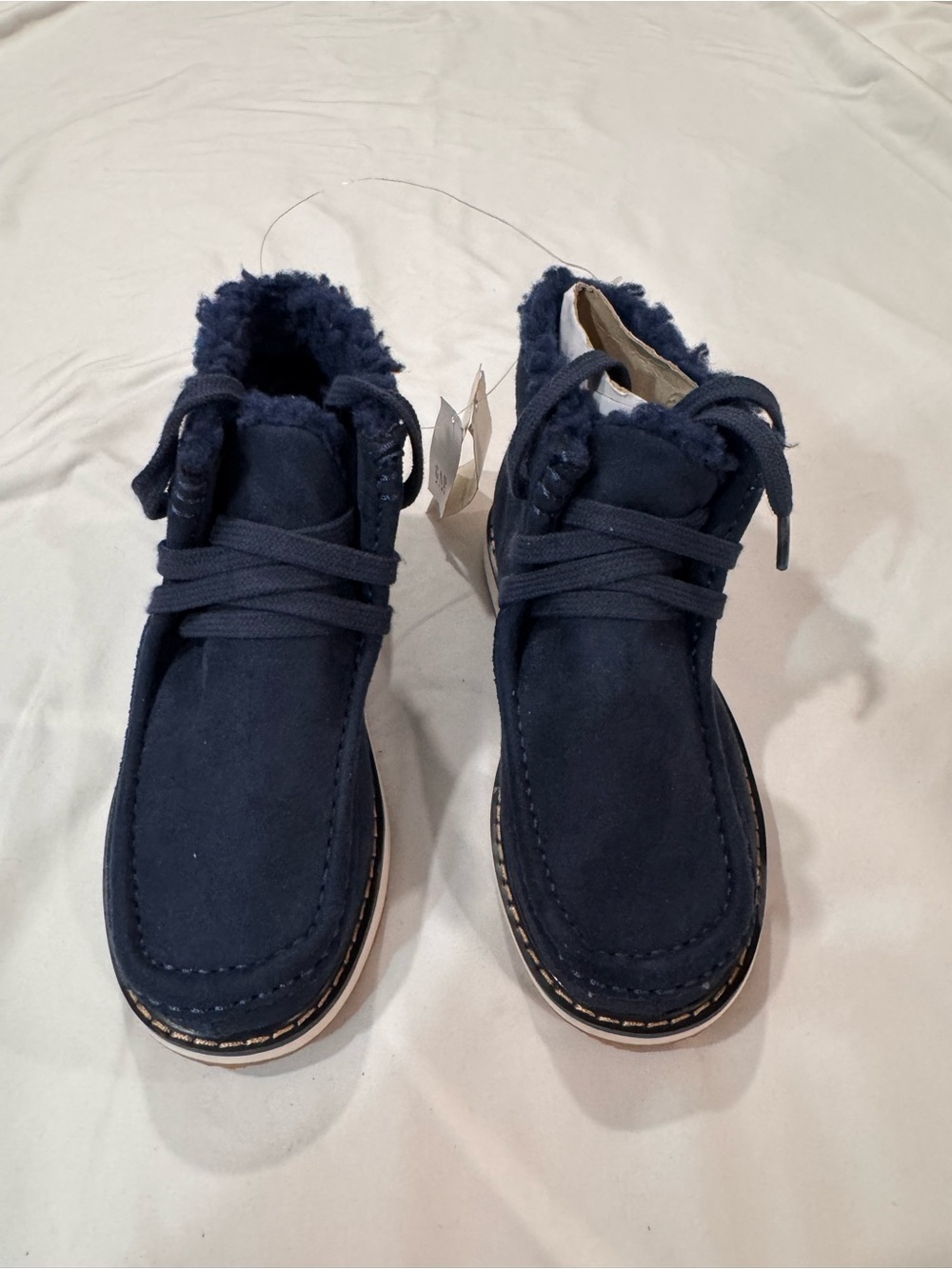Gap Kids Navy Blue Suede Fleece-Lined Casual Shoes